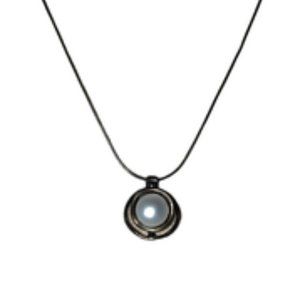 NEW Antique Embedded Pearl Pendant Necklace